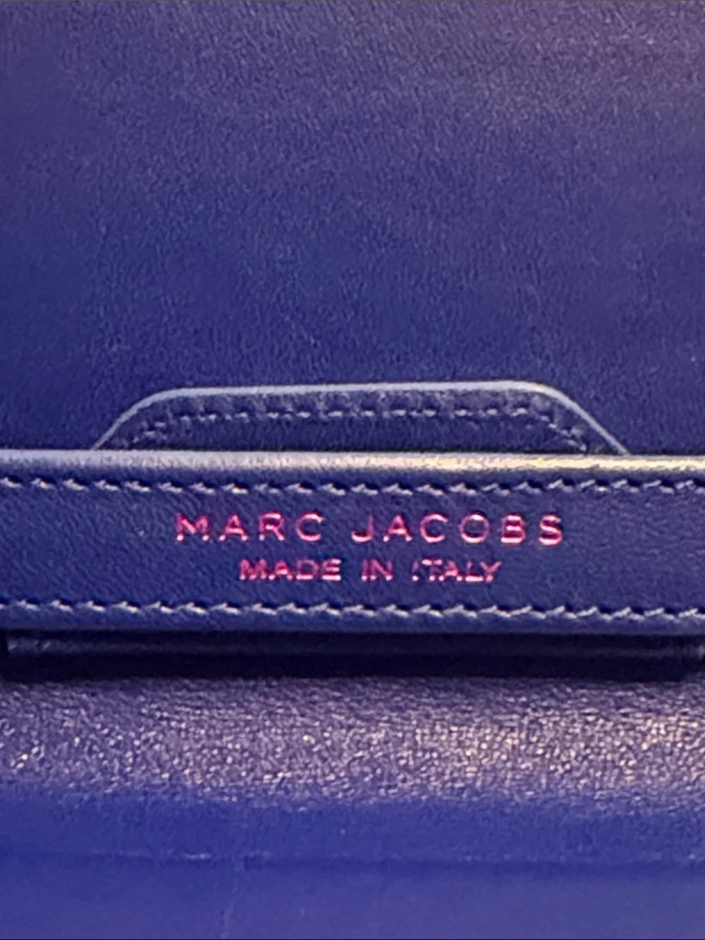 Marc Jacobs Royal Blue Leather Tablet Case